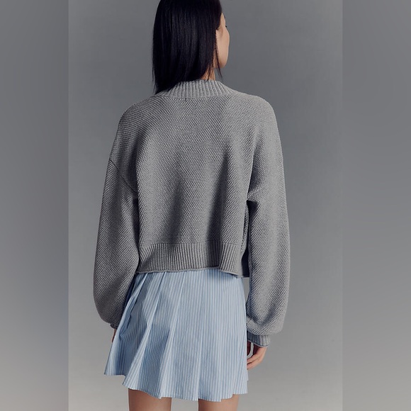 Anthropologie Flat White Livvy Waffle Knit
Cardigan Sweater; NWOT; fits XS-M - Picture 4 of 13